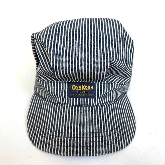 Vintage OshKosh B Gosh Hat Cap Train Engineer Railroad Snap Back USA Made - Picture 2 of 8